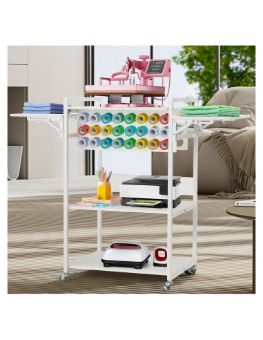 Mesa de Prensa Térmica Plegable EROMMY con Estación de Carga