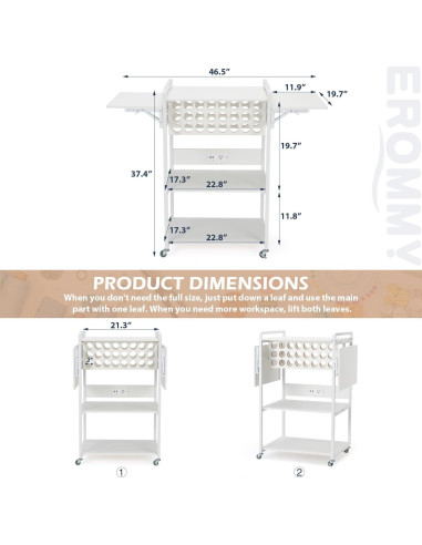 Mesa de Prensa Térmica Plegable EROMMY con Estación de Carga
