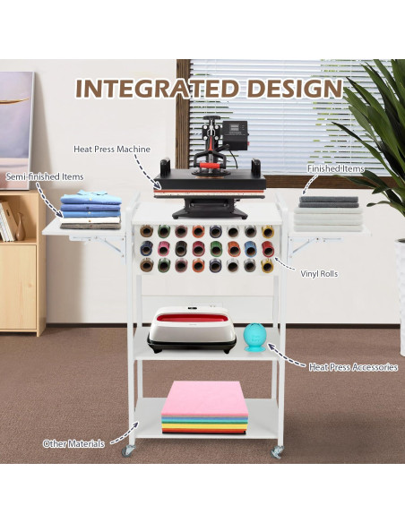 Mesa de Prensa Térmica Plegable EROMMY con Estación de Carga