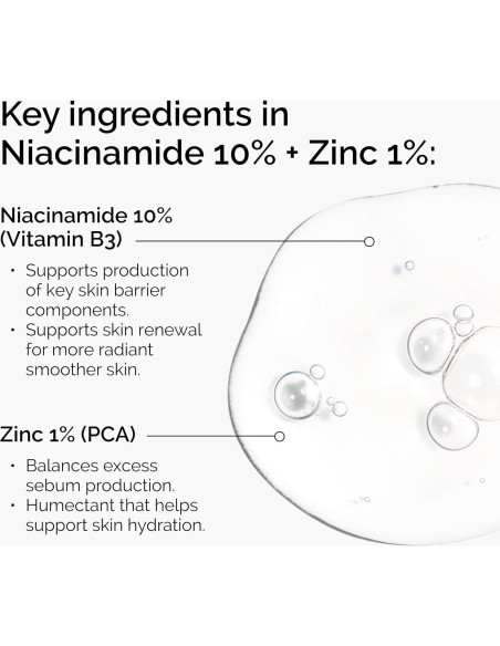 Suero El Ordinario Niacinamida 10% + Zinc 1% 30ml