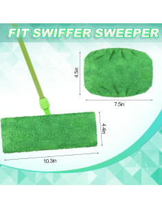 Almohadillas de Mopa Reutilizables Nuogo 16 Piezas 10" 2