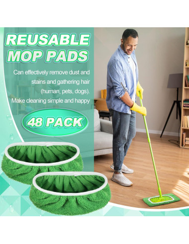 Almohadillas de Mopa Reutilizables Nuogo 16 Piezas 10"