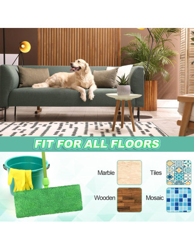 Almohadillas de Mopa Reutilizables Nuogo 16 Piezas 10"