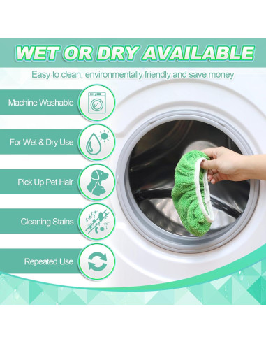 Almohadillas de Mopa Reutilizables Nuogo 16 Piezas 10"