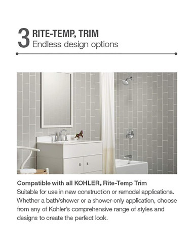 Cuerpo de Válvula de Ducha Kohler 8304-K-NA Latón 0.45 kg