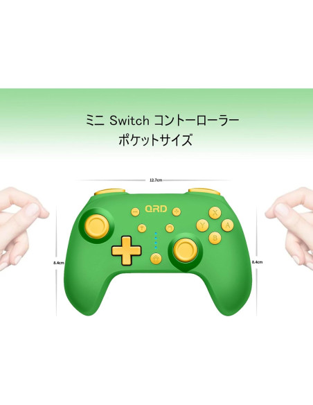 Controlador Inalámbrico QRD Junior E5 Verde para Switch