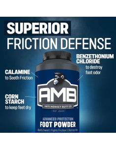 Polvo para Pies Anti Monkey Butt 226.8 g - Alivio Olores y Picazón 2