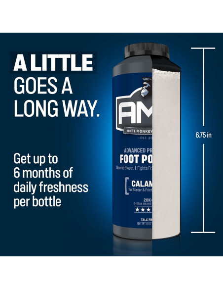 Polvo para Pies Anti Monkey Butt 226.8 g - Alivio Olores y Picazón