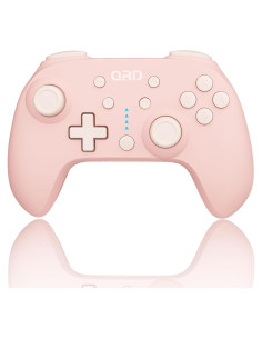 Controlador Inalámbrico QRD Junior E5 Rosa para Switch y PC