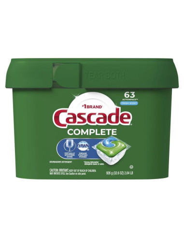 Cápsulas para Lavavajillas Cascade Complete 63 Unidades