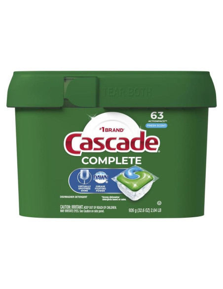 Cápsulas para Lavavajillas Cascade Complete 63 Unidades