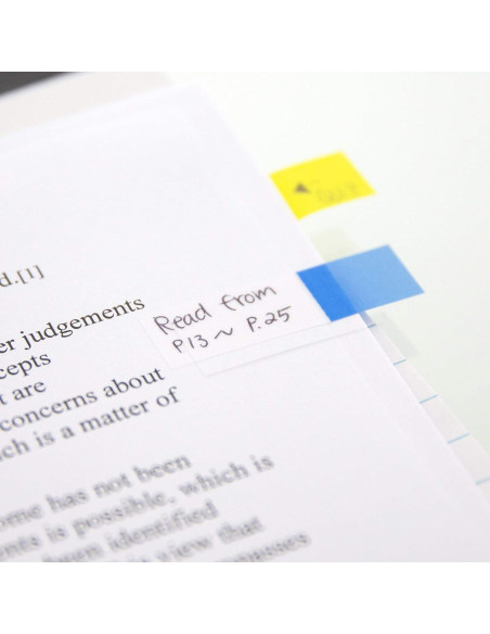 BAZIC Marcadores de Página Neón 24-Paq 120 Banderas PET