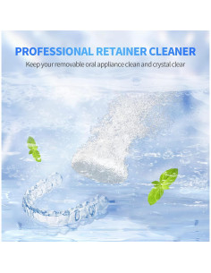 Tabletas Limpiadoras de Retenedores MitButy - 120 Piezas con Estuche y Cepillo 2