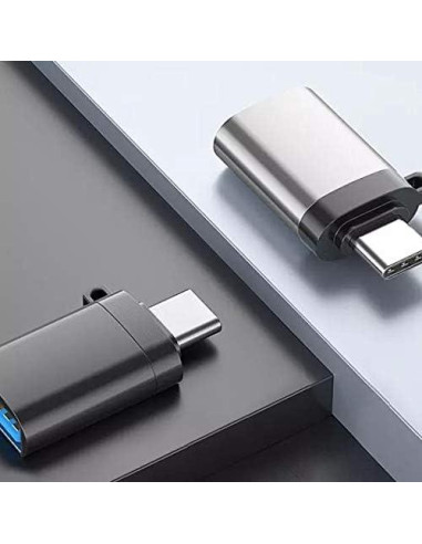 Cable Adaptador USB-C a USB-A BoxWave para ONYX BOOX Tab Ultra C Pro - Paquete de 2