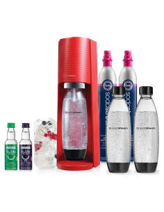 Fabricador de Agua Espumosa SodaStream Terra Rojo con CO2