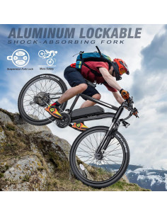 Bicicleta Eléctrica TotGuard T-266-UL 26" 500W 21 Velocidades 2