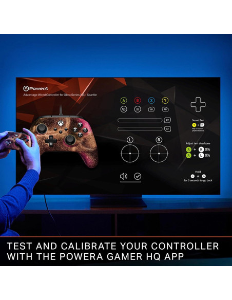 Controlador con cable PowerA Advantage Xbox Series X|S RGB
