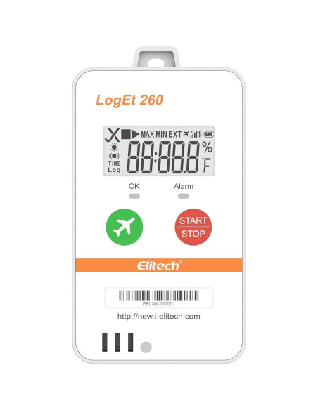 Registrador de Datos de Temperatura y Humedad Elitech Loget260
