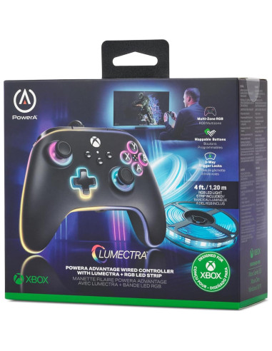 Controlador con cable PowerA Advantage Xbox Series X|S RGB