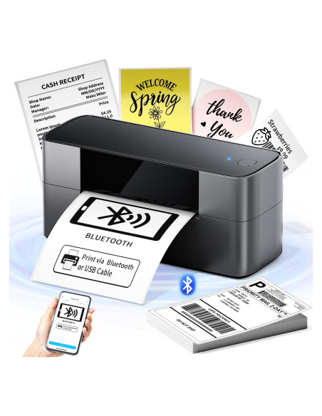 Impresora de Etiquetas Térmicas Bluetooth WCZ 4x6 Inalámbrica