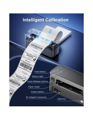 Impresora de Etiquetas Térmicas Bluetooth WCZ 4x6 Inalámbrica
