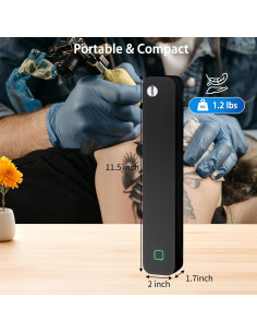 Impresora de Tatuajes Térmica Inalámbrica YUEBBB Negro 2