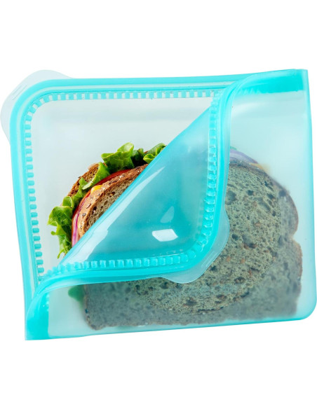 Bolsa de Sándwich de Silicona ProKeeper 710 ml Verde Azulado