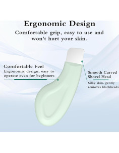 Raspador de Puntos Negros Sookga Silicona Verde 12cm 2