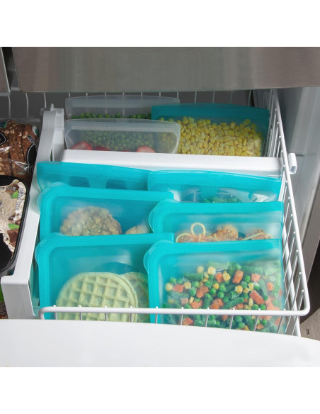 Bolsa de Sándwich de Silicona ProKeeper 710 ml Verde Azulado