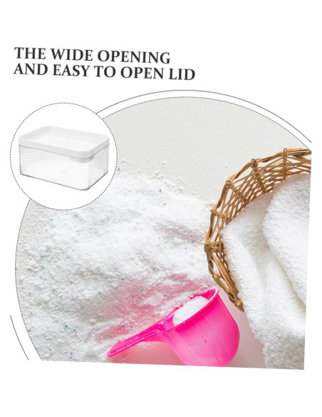 2 Cajas Organizadoras de Lavandería Hemobllo Transparentes 14x10cm