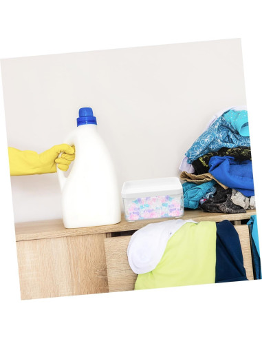 2 Cajas Organizadoras de Lavandería Hemobllo Transparentes 14x10cm