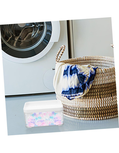 2 Cajas Organizadoras de Lavandería Hemobllo Transparentes 14x10cm