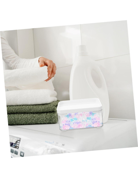 2 Cajas Organizadoras de Lavandería Hemobllo Transparentes 14x10cm