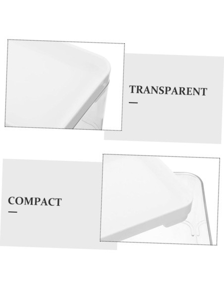 2 Cajas Organizadoras de Lavandería Hemobllo Transparentes 14x10cm