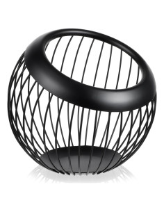 Cesta de Soporte para Cápsulas de Café Molain - Metal Negro 20x20x19cm
