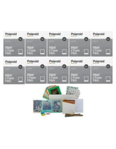 Película B&W Polaroid i-Type 10 fotos + Kit Focus Camera
