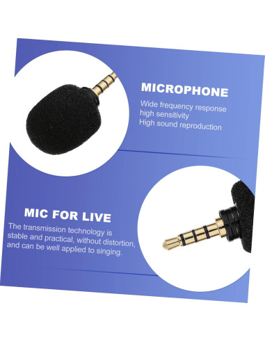Micrófono portátil VICASKY con cancelación de ruido 4cm