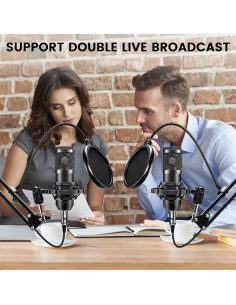 Paquete de Podcast Profesional con Micrófono y Accesorios 2