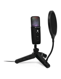 Micrófono Condensador USB Emerson EAM-9052 con LED y Filtro Antipop