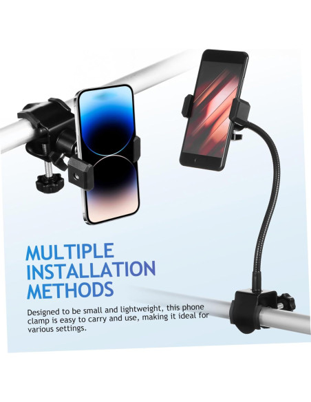 Soporte para Teléfono BESTonZON Metalico 360 Ajustable Negro