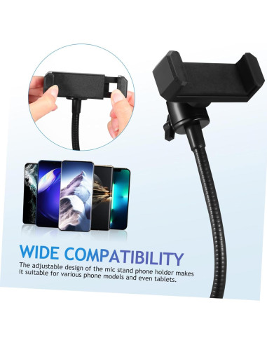 Soporte para Teléfono BESTonZON Metalico 360 Ajustable Negro