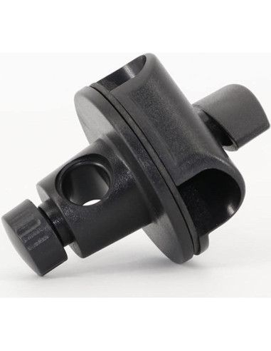 2 Clips de Brazo de Micrófono Ajustables ABS Negro 10cm