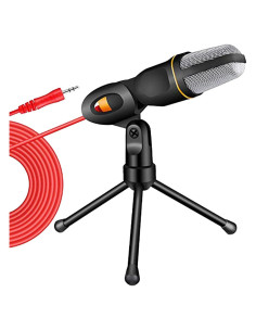 Soporte de Micrófono Trípode Vaguelly Negro para Streaming y Grabación