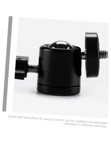 8 Piezas Soporte de Cabeza de Bola Metal para Trípode 1/4"