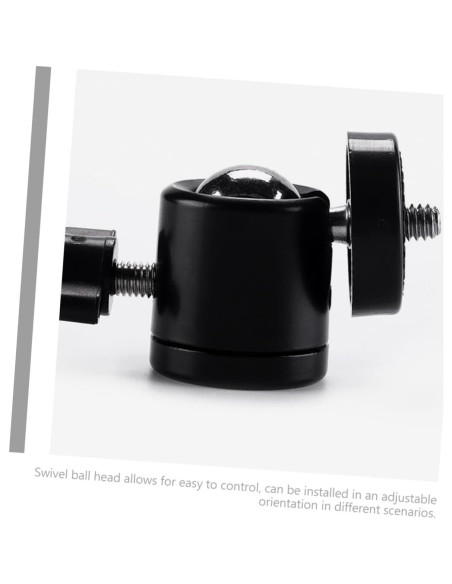 8 Piezas Soporte de Cabeza de Bola Metal para Trípode 1/4"