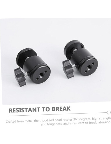 8 Piezas Soporte de Cabeza de Bola Metal para Trípode 1/4"