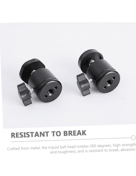 8 Piezas Soporte de Cabeza de Bola Metal para Trípode 1/4"