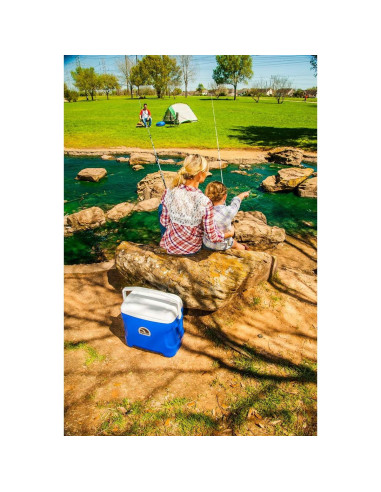 Enfriador Igloo Contour 30 Qt Azul - Ergonomía y Aislamiento