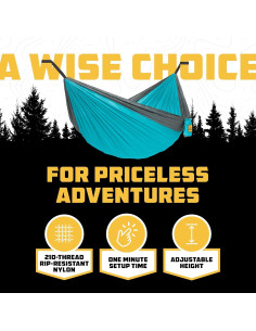Hamacas de Camping Wise Owl Outfitters Duo - Juego de 2 2