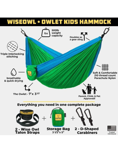 Hamacas de Camping Wise Owl Outfitters Duo - Juego de 2